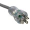 Ac Works SJTW Extension Cord, 18 AWG, Indoor, 18/3, 1 Outlets, 5-15R, Gray, PVC, 5-15P, 6.5 ft MDC515PR-LN - alternate 4